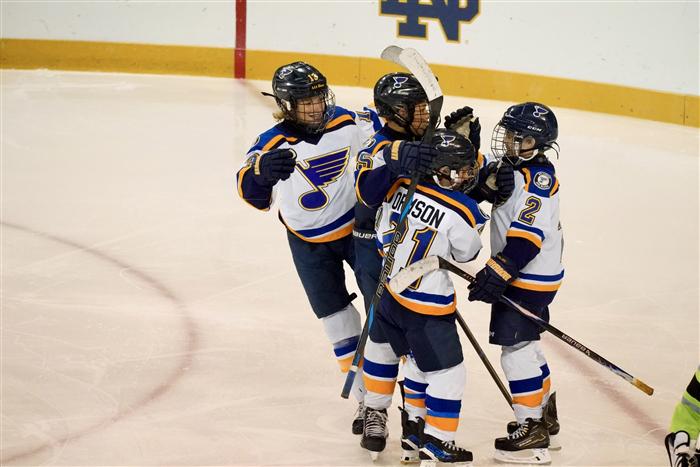 2014 AAA St Louis Blues player on the ice